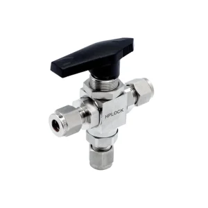 3 Port Panel Mounting Ball Valve T-Port (OD Type)